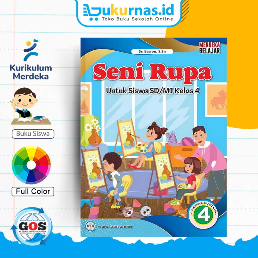 Jual Buku Siswa Seni Rupa SD/MI Kelas 4 Kurikulum Merdeka - GOS ...