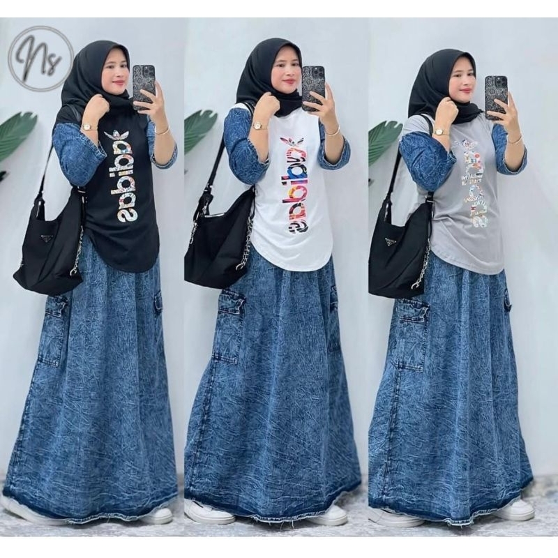 Jual STELAN ROK JEANS BUTTERFLY/ CH/ ADDS | Shopee Indonesia