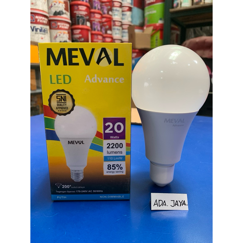 Jual LAMPU LED BULB 20 watt MEVAL ADVANCE | Shopee Indonesia