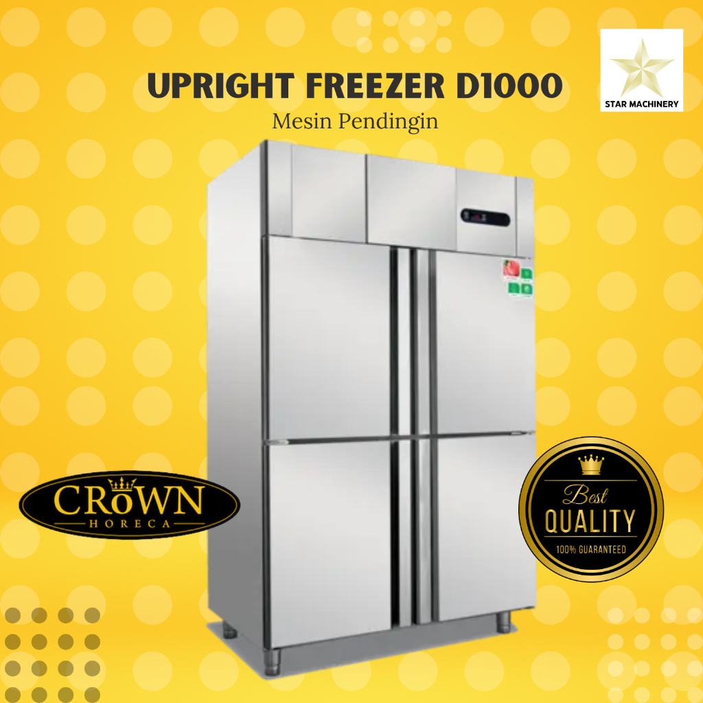 Jual CROWN Upright Freezer Kapasitas 1050 Liter D1000 - Mesin Freezer ...