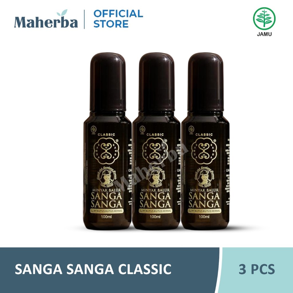 Jual Sanga Sanga Isi 3 Pcs - Minyak Balur Classic - Ultimate 100Ml ...
