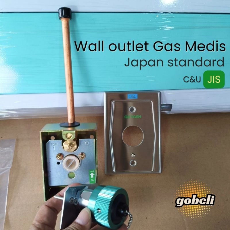 Jual C&U Wall Outlet Oxygen gas medis untuk Rumah Sakit JAPAN Standard ...