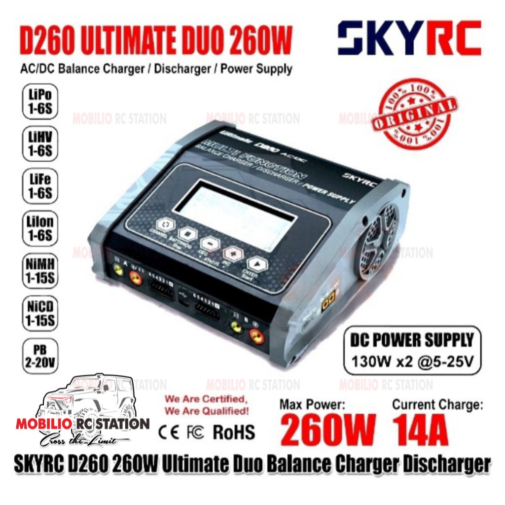 SKYRC D400 Ultimat Duo Ladegerät 400W
