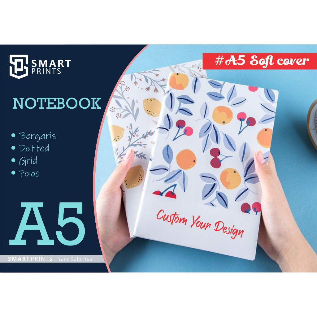 Jual Notebook Custom Desain | Buku catatan | Jilid Soft Cover | Shopee ...