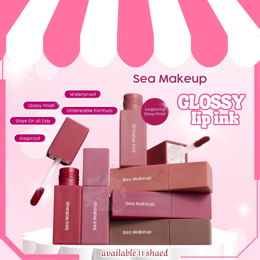 Jual Sea Makeup Lacquer Shake Lip Ink Lip Ink Glossy Finish Liquid 