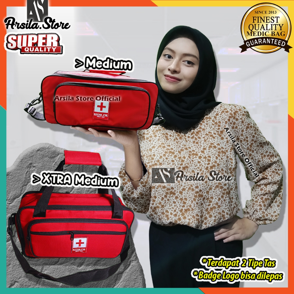 Jual Tas P3K selempang, Tas P3K kecil, Bahan Anti Air, Kuat, dan Tahan