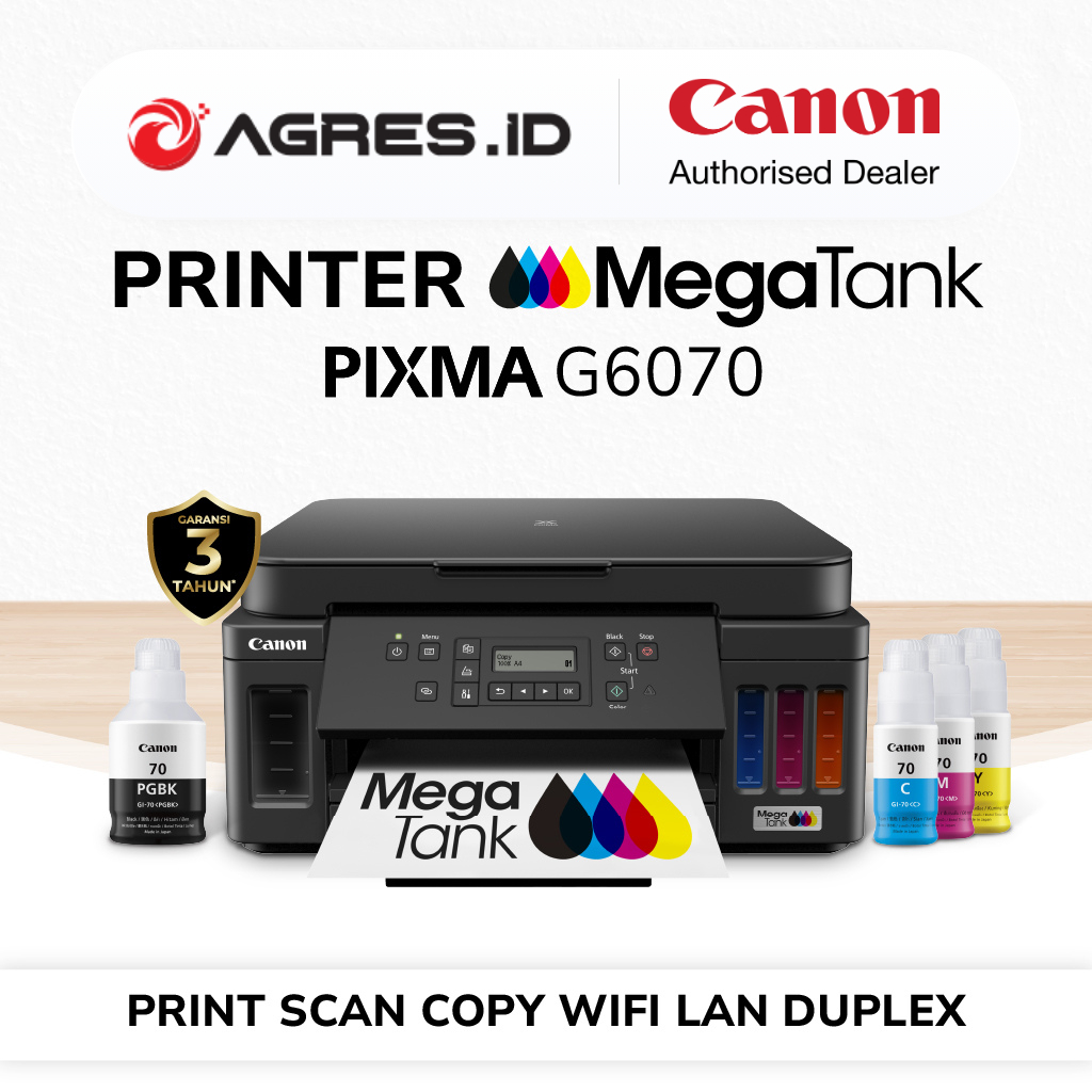 Jual Printer Wifi Canon G6070 - Ink Tank Duplex LAN Wifi All In One ...