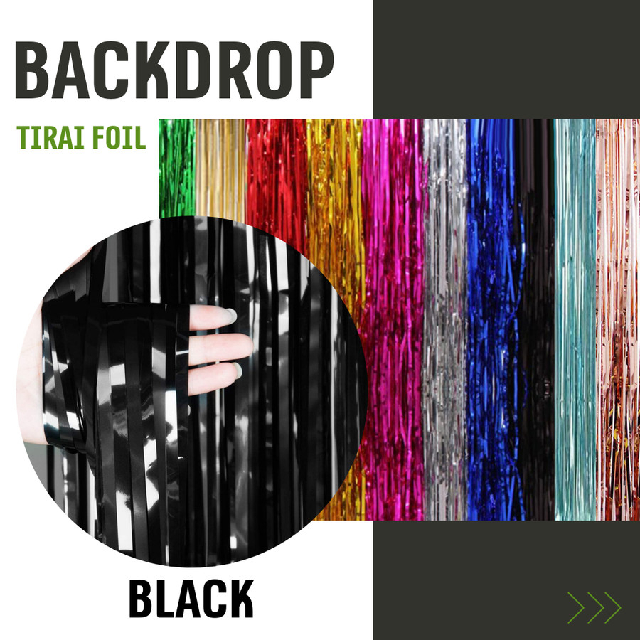 Jual Tirai Foil Backdrop Rumbai 2m x 1m | Shopee Indonesia