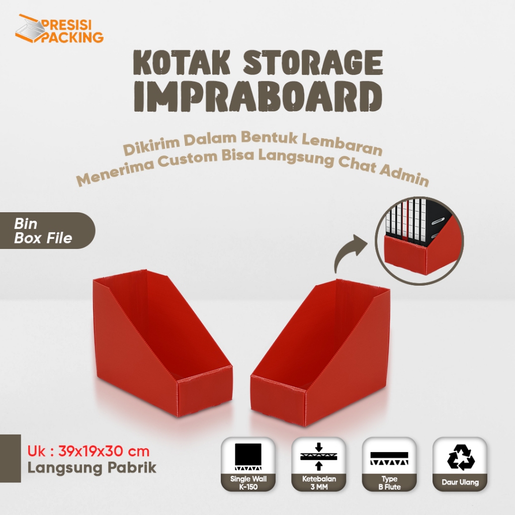 Jual Kotak Storage 19x39x30 IMPRABOARD Model Rangkai Sendiri Kotak ...