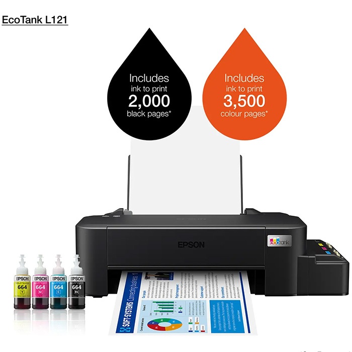 Jual EPSON PRINTER L121 L-121 L 121 INK TANK ECO TANK A4 PRINTER ...