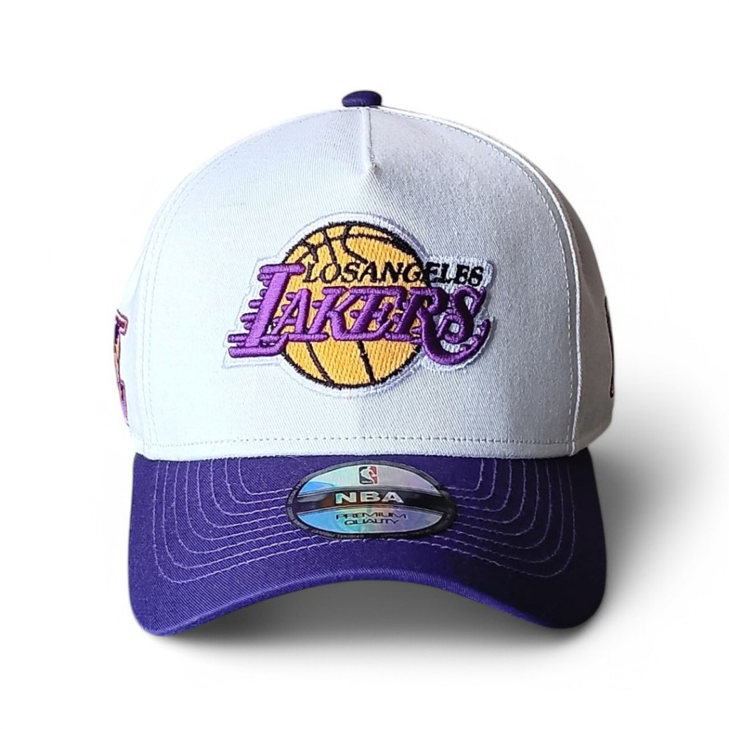 Jual topi lakers full bodril purple white nba fashion Shopee
