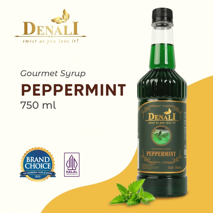 Jual Syrup Denali Rasa PEPPERMINT 750 ml Premium Sirup Papper Mint ...