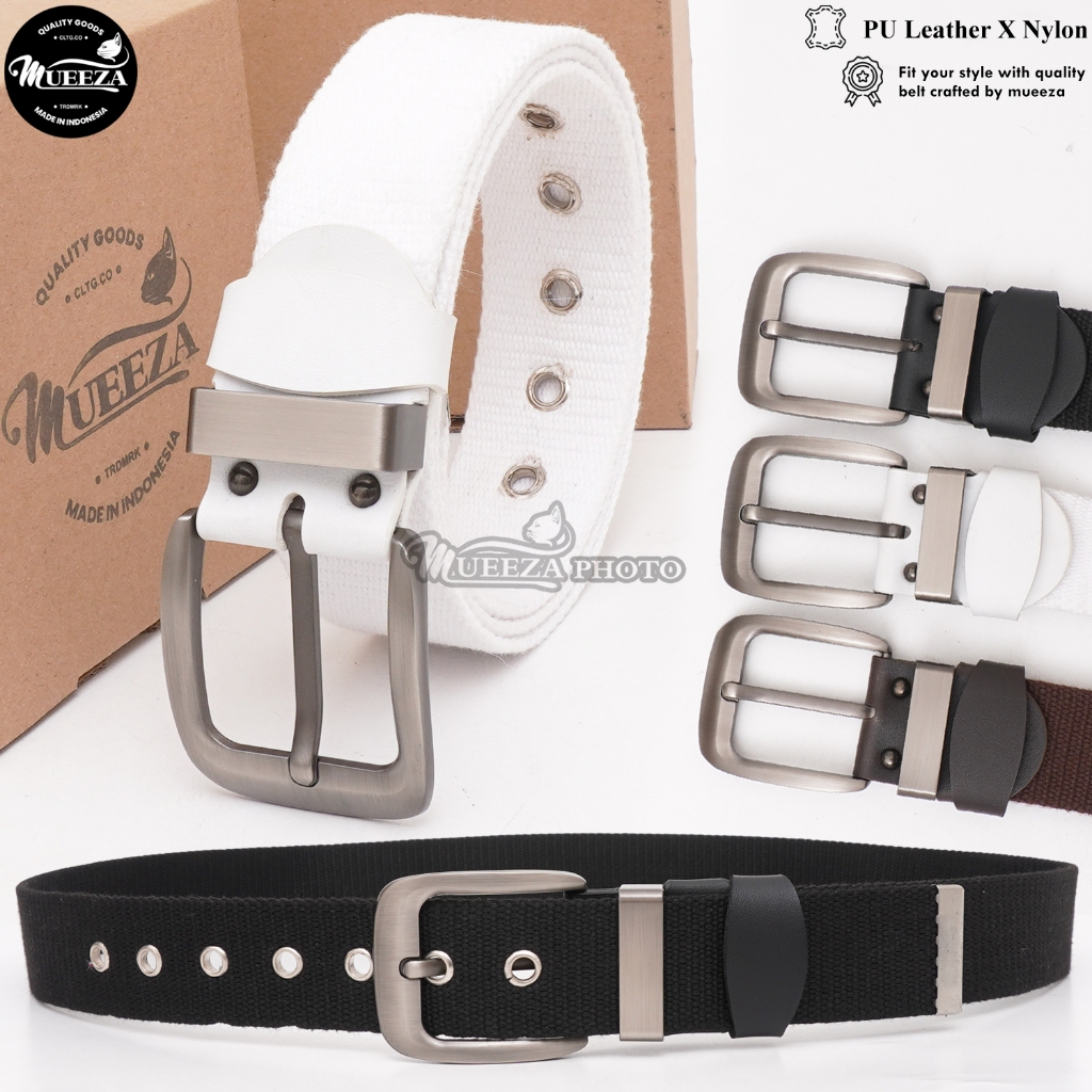 Jual Sabuk Kanvas Cowok Nylon Ikat pinggang Pria Kepala Gesper Metal ...