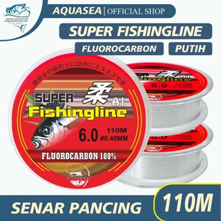 AQUASEA - Senar Pancing 110m Senar Pancing Kuat Bahan Nilon Transparan Senar Super Fishing Line
