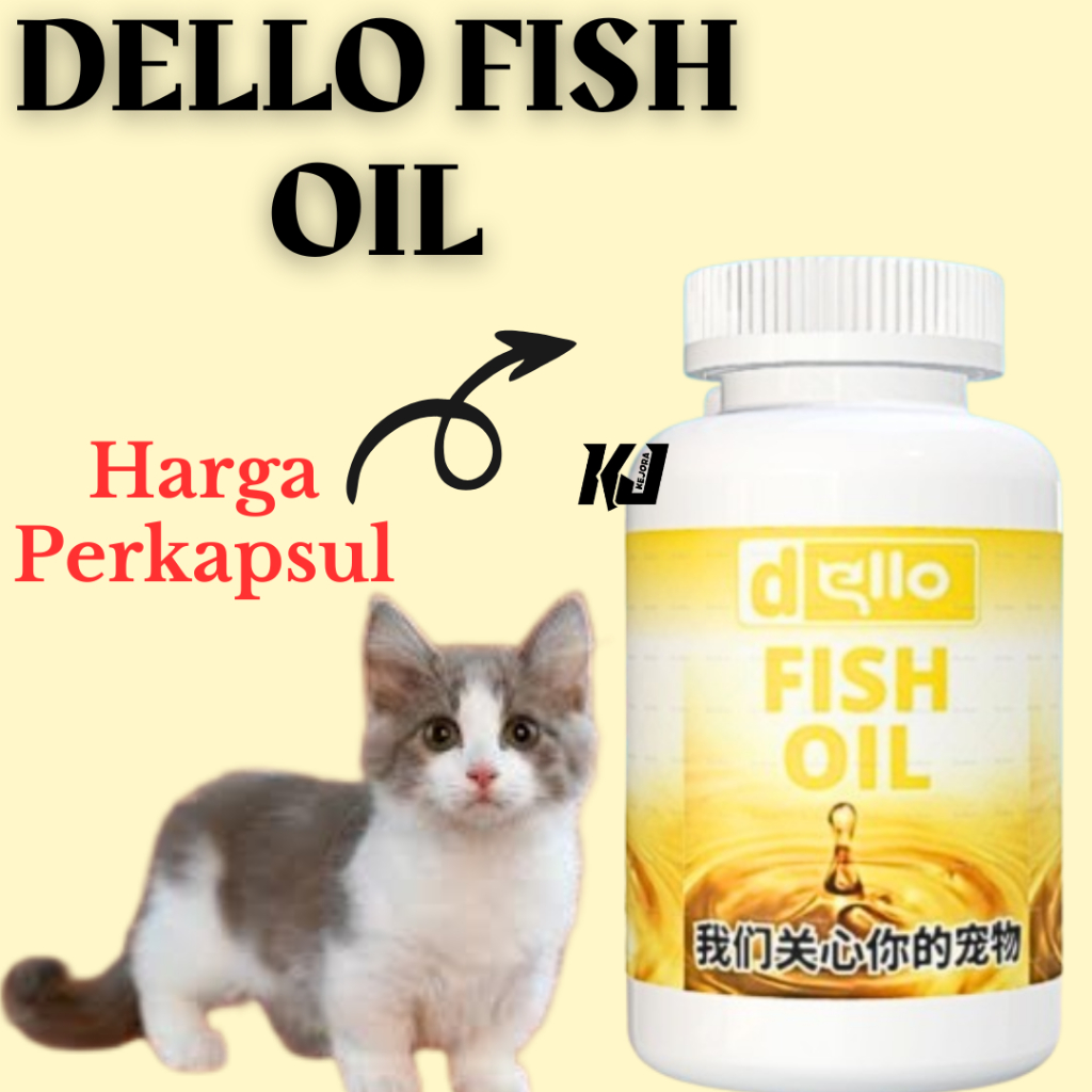 Jual Minyak Ikan Vitamin Kucing Anjing Fish Liver Oil Harga Per Kapsul