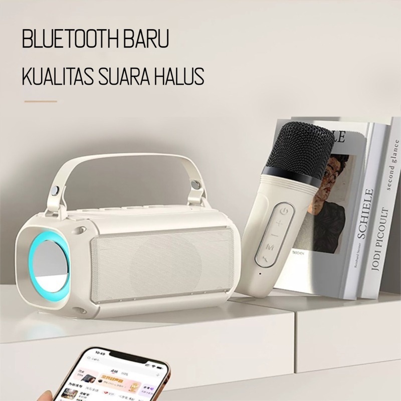 Jual 2MIC Speaker karaoke bluetooth 1 SET RGB Wireless 2 Warna Dapat ...