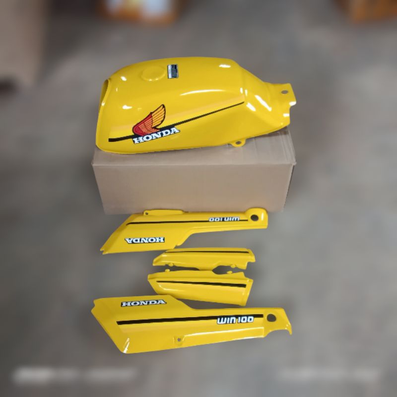 Jual Tangki Win 100 Set Body Win 100 warna kuning (sudah ada cover body ...