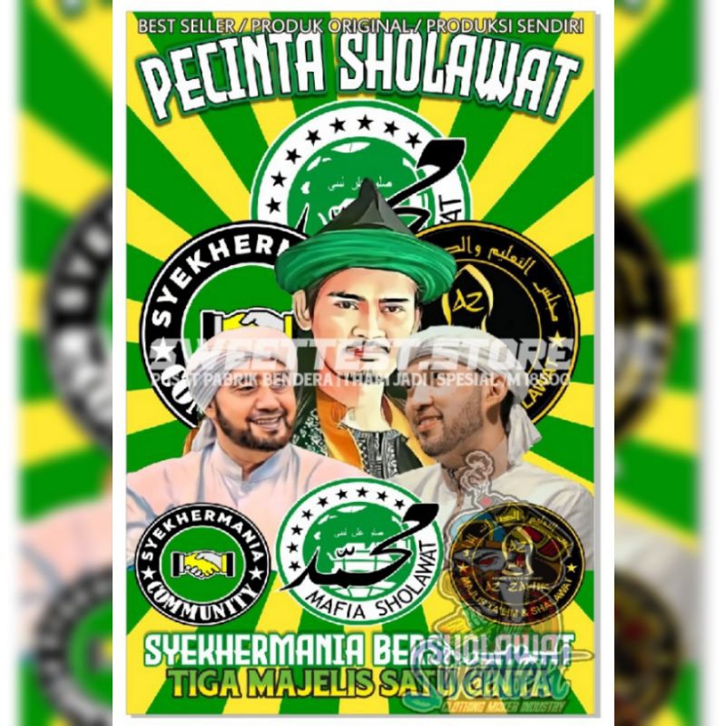 Jual 1 HARI JADI + FREE STICKER, BENDERA PRINTING CUSTOM SOLO, CETAK ...