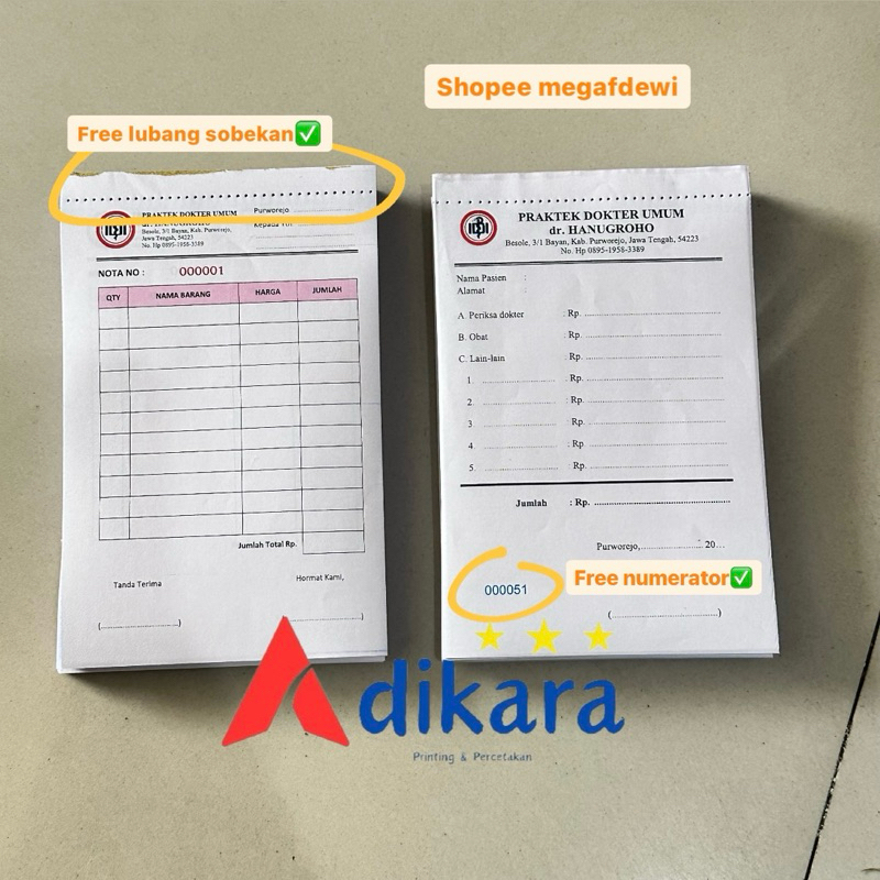 Jual CETAK BLANGKO NCR 2ply / 3ply / 4 ply COPY RANGKAP CUSTOM | Shopee ...