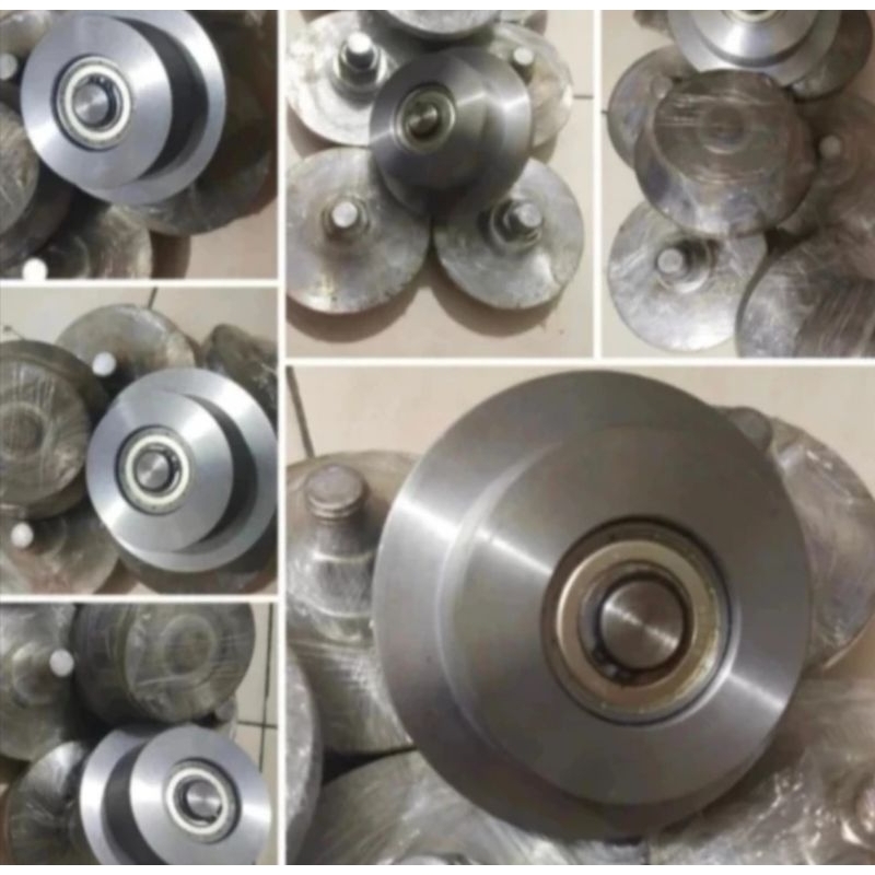 Jual Roda Lift Barang Besi Unp 140 Wf H Beam Bahan Besi As Keras Double ...