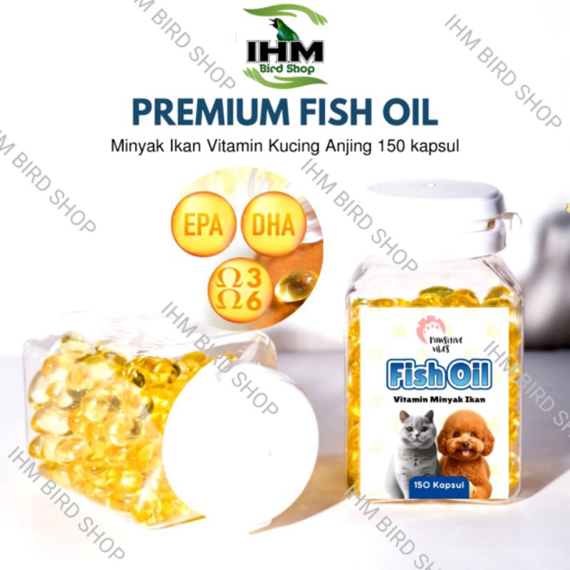 Jual Premium Fish Oil Cat Minyak Ikan Vitamin Kucing Anjing Fish Liver