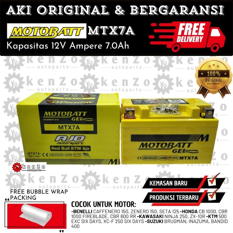 Jual [Original & Bergaransi] [Gratis Ongkir] Aki Motor Kawasaki