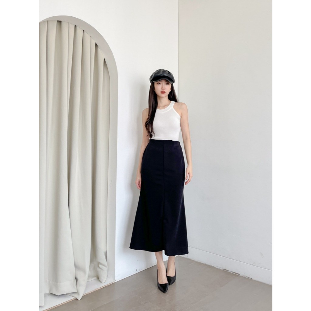 Jual Mermaid Skirt Scuba Premium - Rok Lunar Skirt Bahan Scuba - Midi ...