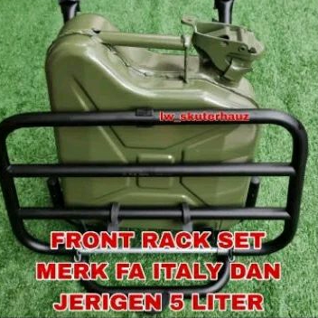 Jual SET FRONT RACK DAN JERIGEN 5 LITER ORIGINAL FA ITALY FRONT RACK ...