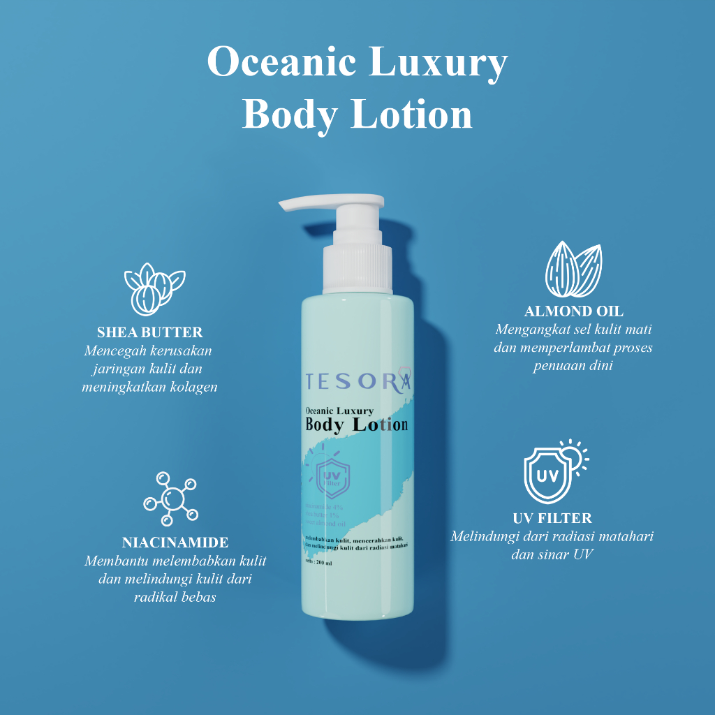 Jual TESORA Oceanic Luxury Body Lotion | Shopee Indonesia