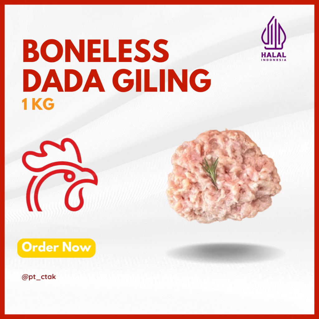Jual Daging Ayam Fillet Boneless Dada Giling TANPA KULIT (Halus & Kasar ...