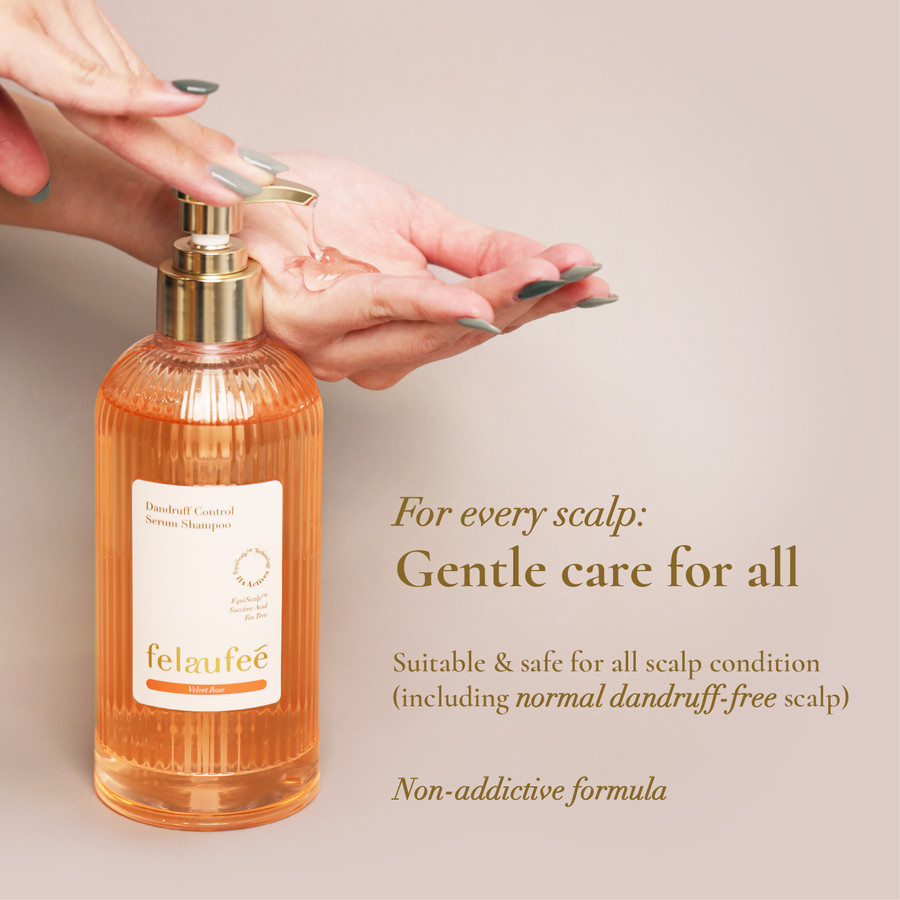 Jual FELAUFEE - Dandruff Treatment Serum Shampoo - Velvet Rose | Anti ...