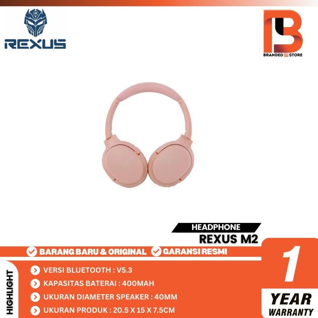 Jual REXUS M2 M-2 M 2 BLUETOOTH WIRELESS Headphone | Shopee Indonesia