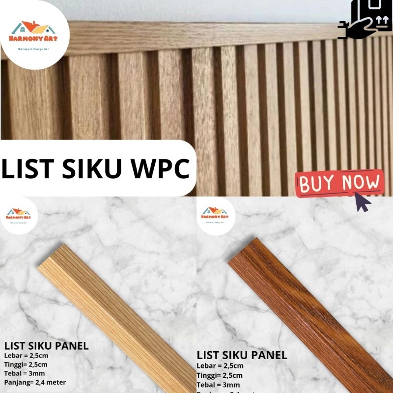 Jual HA-List Siku WPC Sudut Siku TEBAL 3MM / LIST Penutup WPC Siku List ...