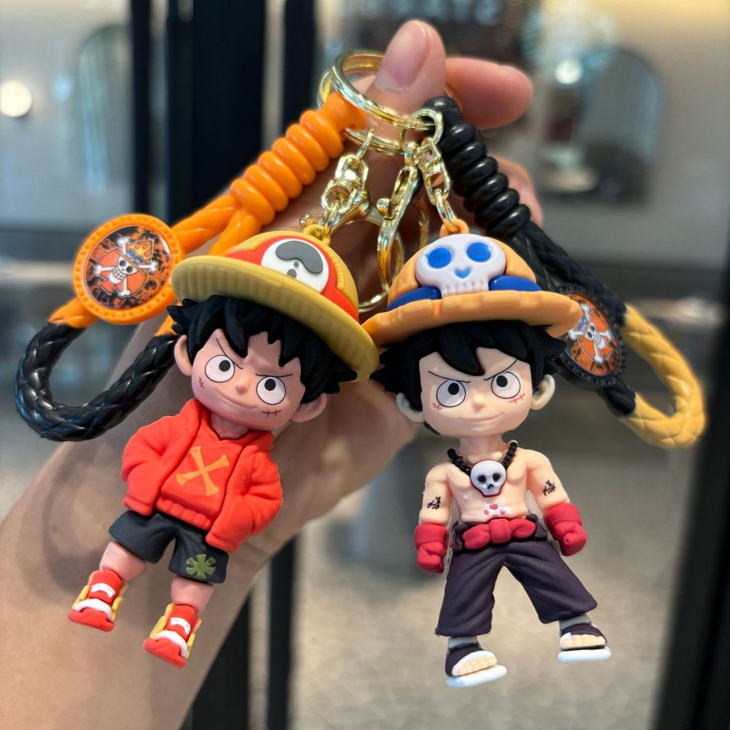 Nhk mall - Gantungan Kunci 3D DESAIN ONE PIECE Karakter Anime Luffy Keychain Karakter Lucu