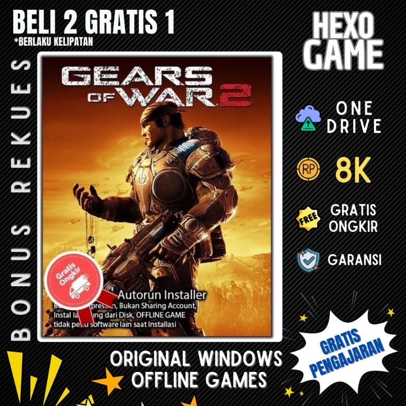Jual Gears Of War Collections - PC Game Shoot - Gears 2, softcover ...
