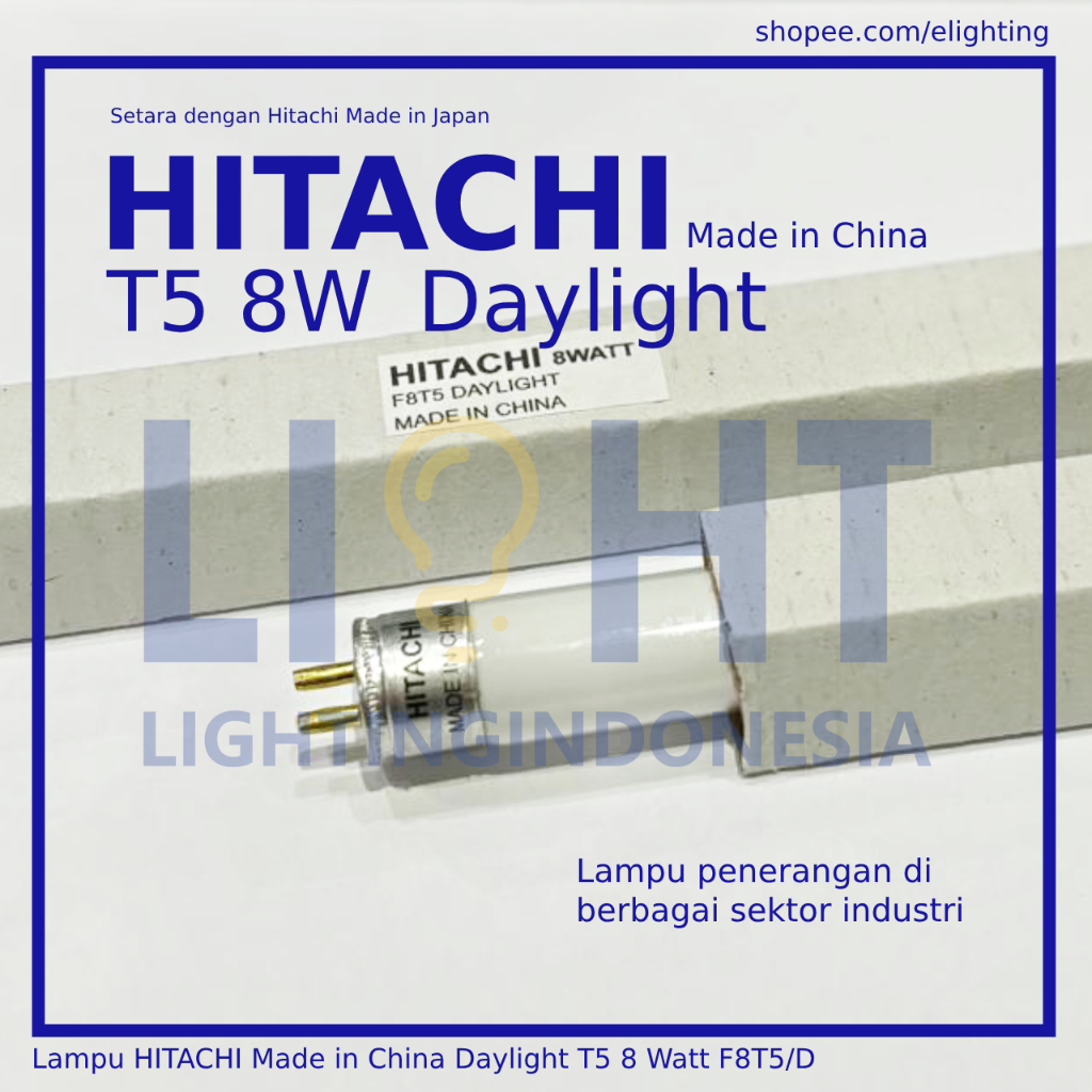 Jual Lampu HITACHI Daylight T5 8 Watt F8T5/D | Shopee Indonesia