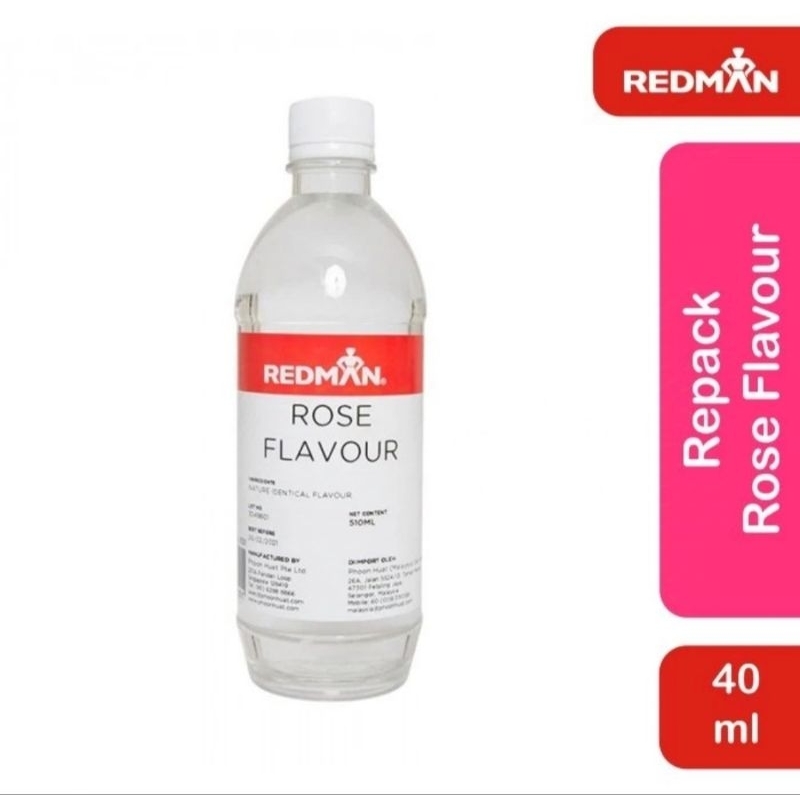 Jual Redman Rose Flavour 40 ml Perisa Perasa Esens Flavor Makanan Bunga ...