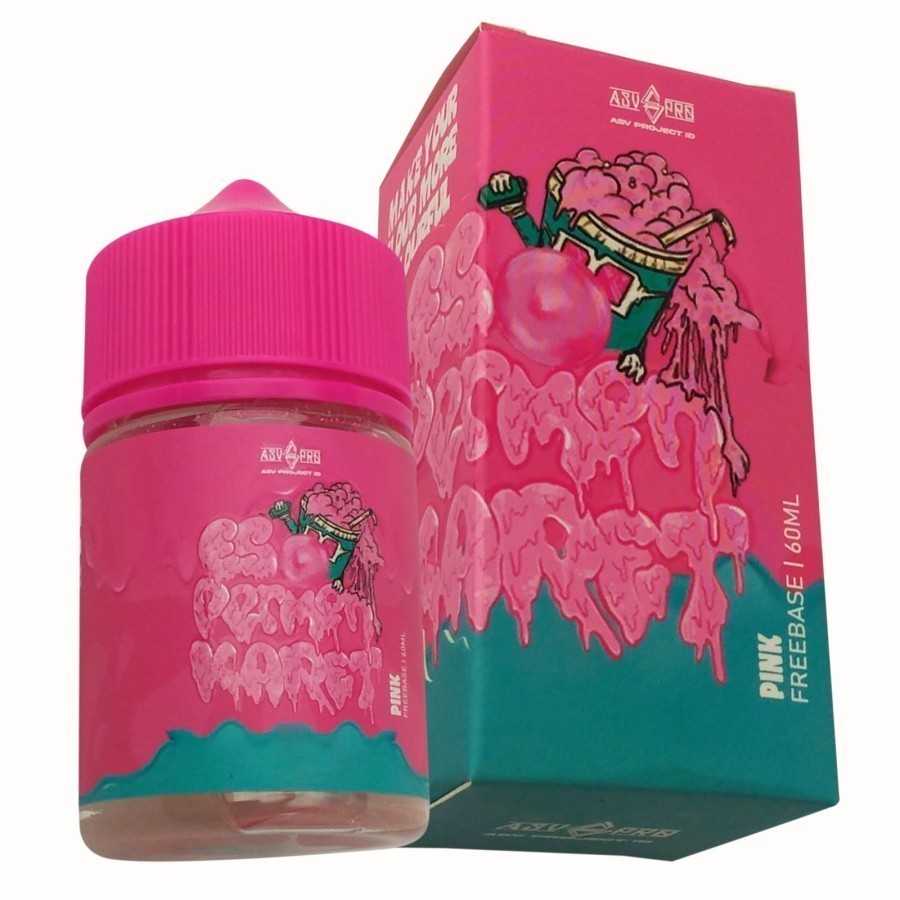 Jual Liquid Asvproject Es Permen Karet Strawberry Ice Bubblegum 3MG ...