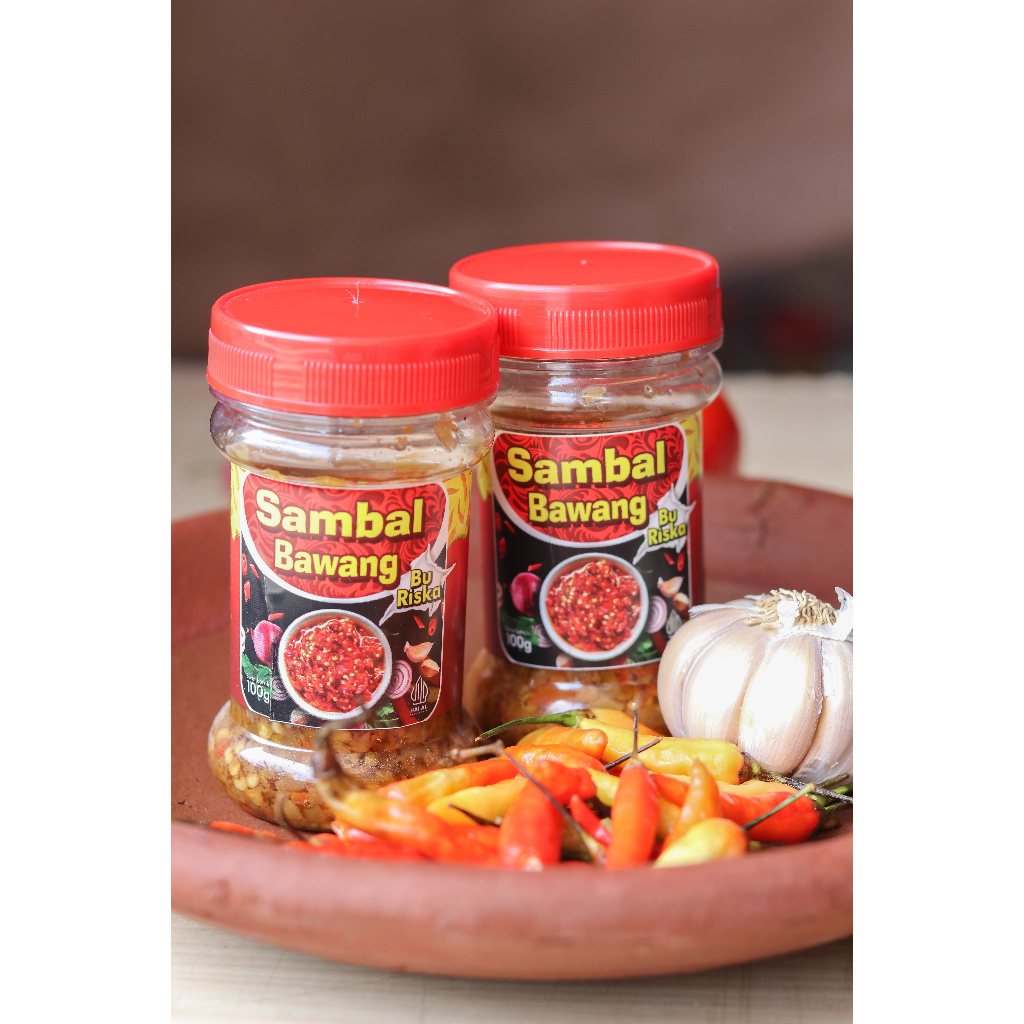 Jual SAMBAL BAWANG SAMBAL BAWANG BU RISKA 100GRAM | Shopee Indonesia