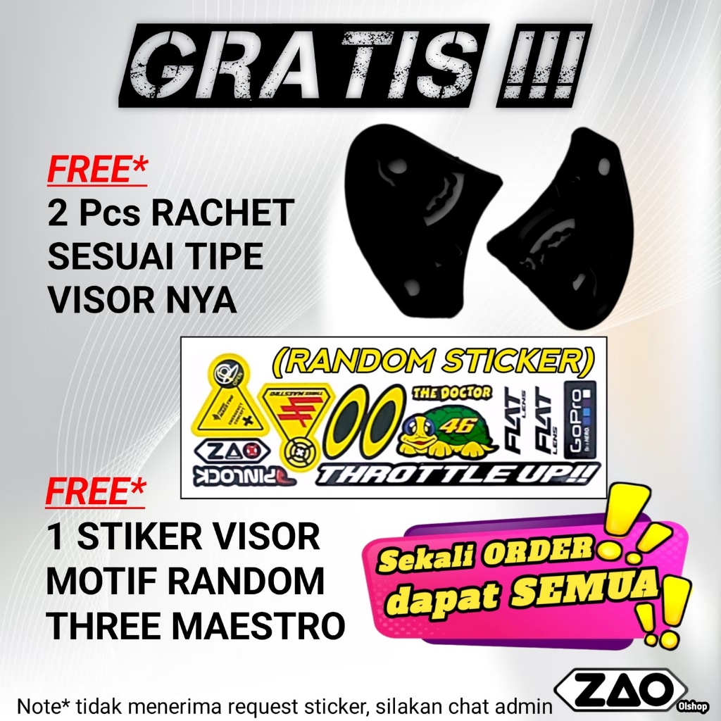 Jual Kaca Helm SHELL EQUALIZER | ROVER R-814 Visor Helmet FLAT venom ...