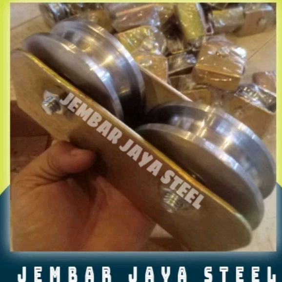 Jual Roda Pintu Ganda Ukuran 6cm 7cm 8cm Ornamen Pagar Besi, Kayu