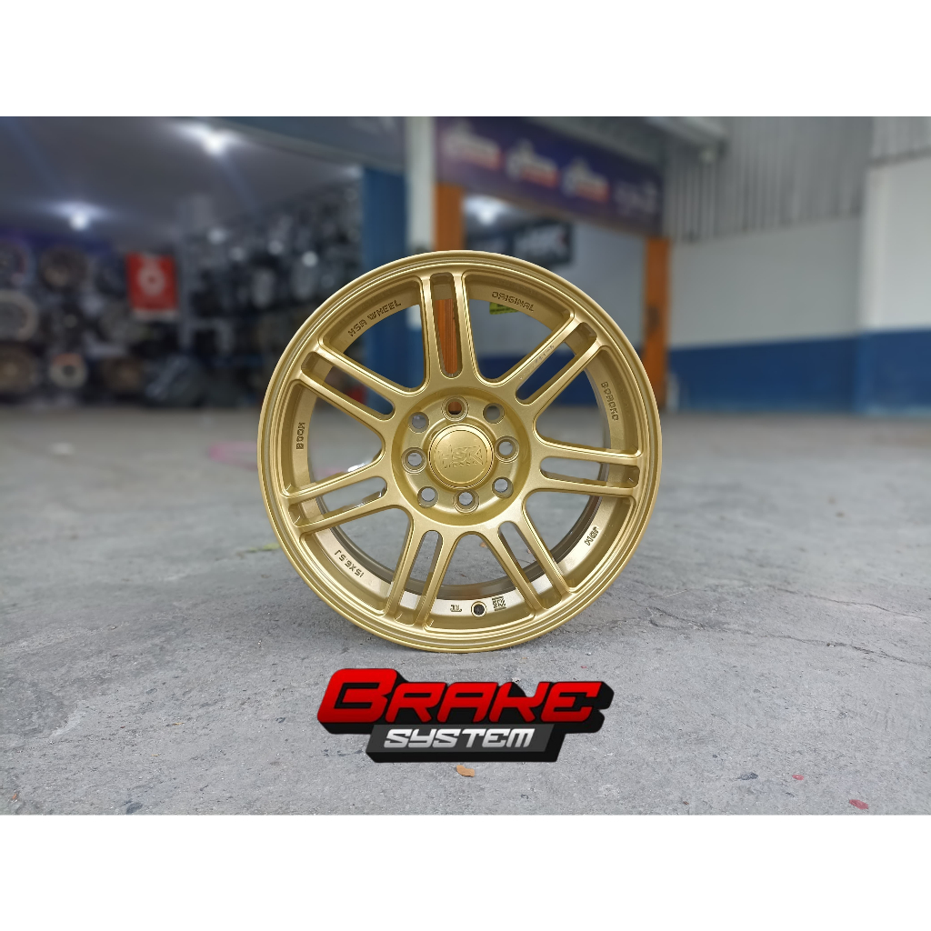 Jual Velg Racing R15 Hsr Boon Lebar 6,5 Gold Cocok mobil Brio Agya ...
