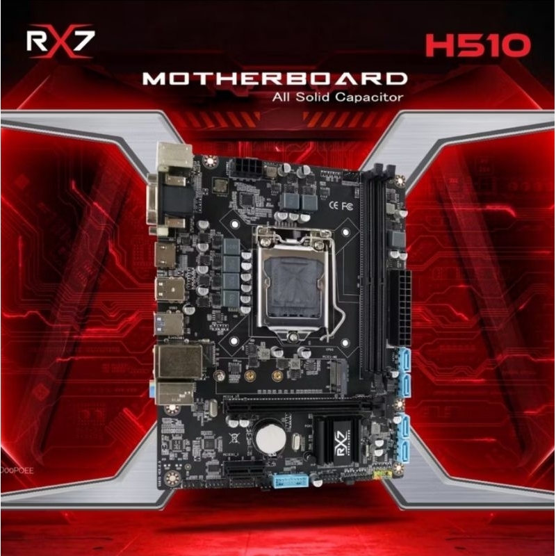 Jual MOTHERBOARD RX7 H510 Socket LGA 1200 DDR4 INTEL SUPPORT NVME ...