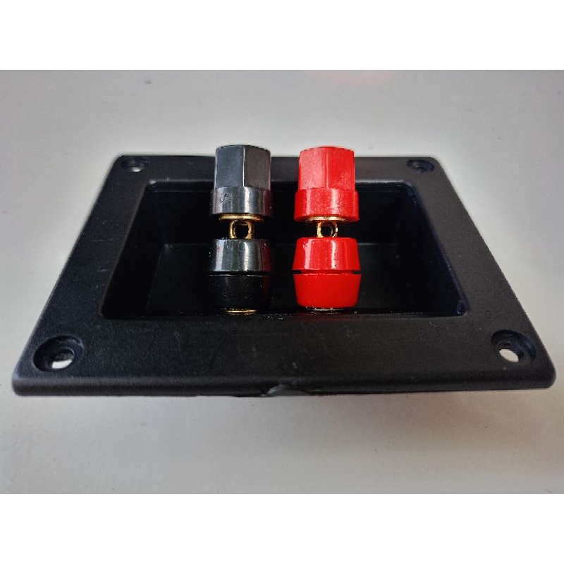 Jual Terminal Speaker Kotak + Bunding Post Gold Besar / Terminal Box ...