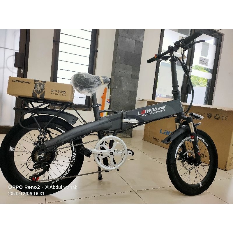 Sepeda Listrik Lipat Lankeleisi G660 Lite, Smart Moped Elektrik 48 V,  Ah New - Main Image