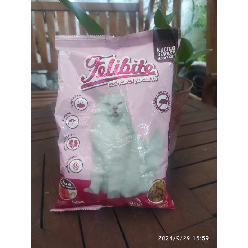 Jual Pakan Kucing Dewasa Felibite 500 gr Asli Berkualitas | Shopee ...