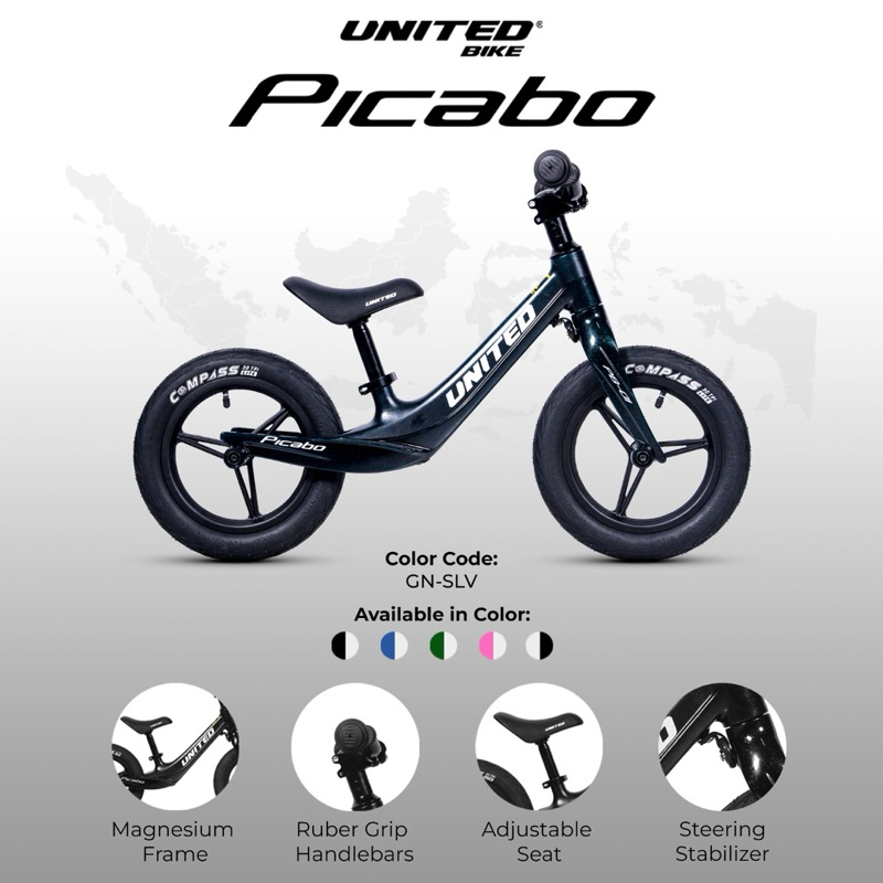 Jual Push Bike Balance Bike Picabo by United Shopee Indonesia