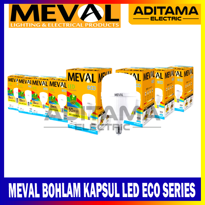 Jual MEVAL Lampu LED Kapsul ECO Series | Shopee Indonesia