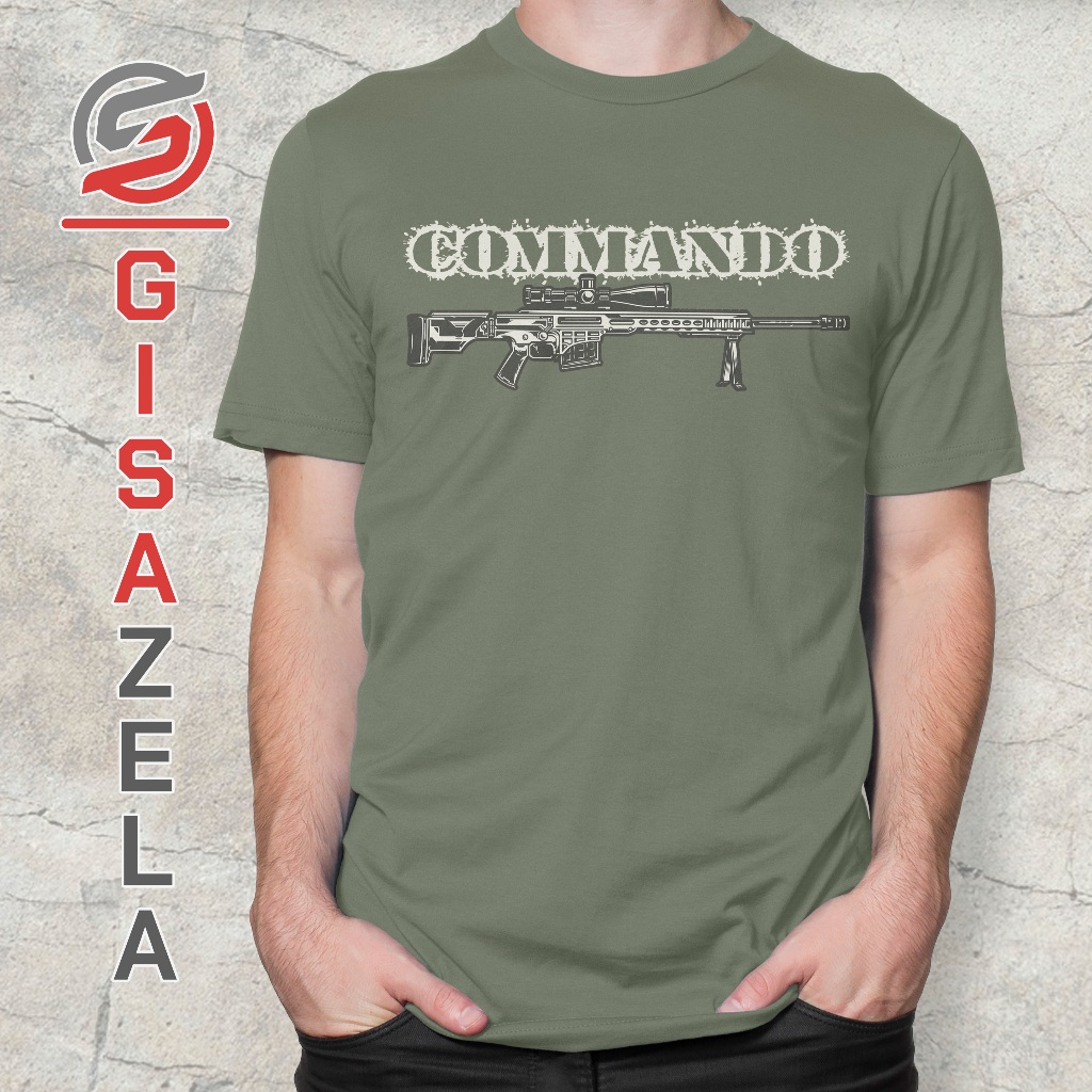 Jual Kaos Army Commando Militer Distro Tebal Combed 24s Original ...