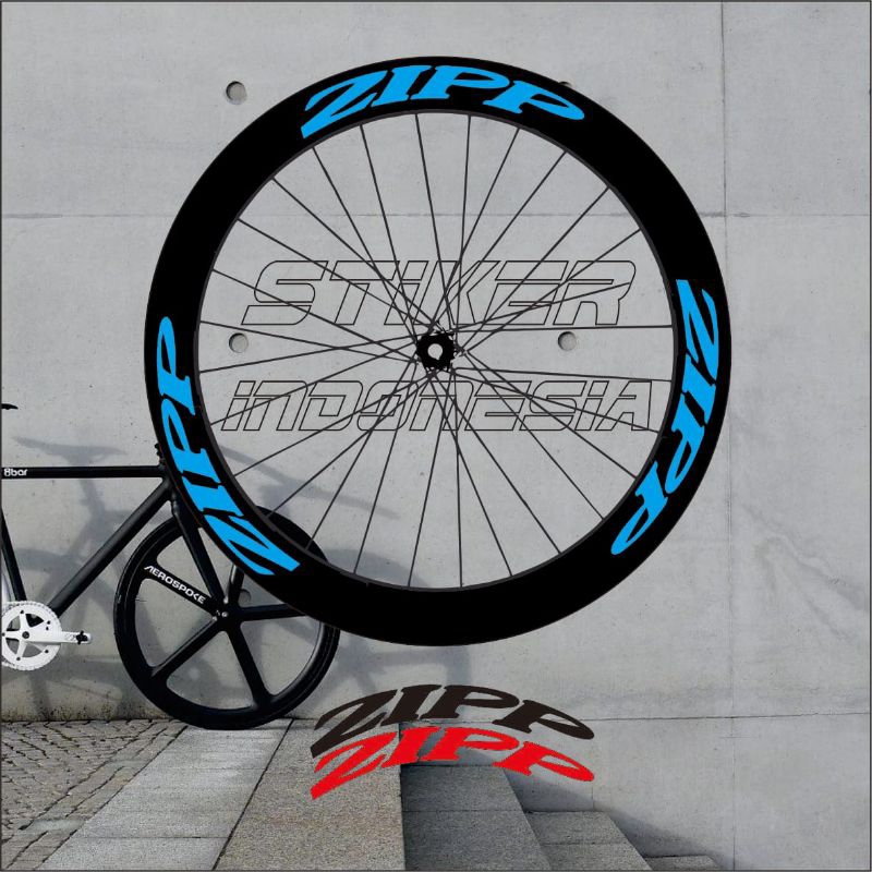 Jual stiker velg sticker rims fixie RB 700c ZIPP | Shopee Indonesia